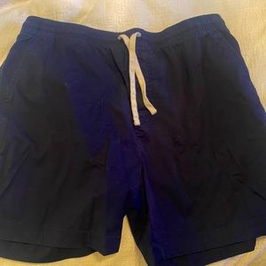 Navy J Crew Dock Shorts